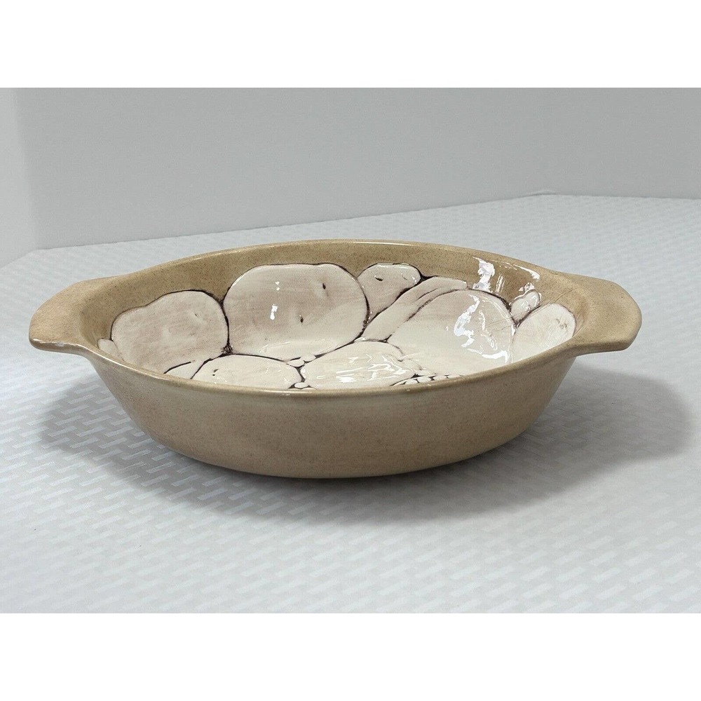 Vintage Holland Mold Ceramic Mixed Vegetables Serving Dish Oval Casserole Emboss - Picture 3 of 10